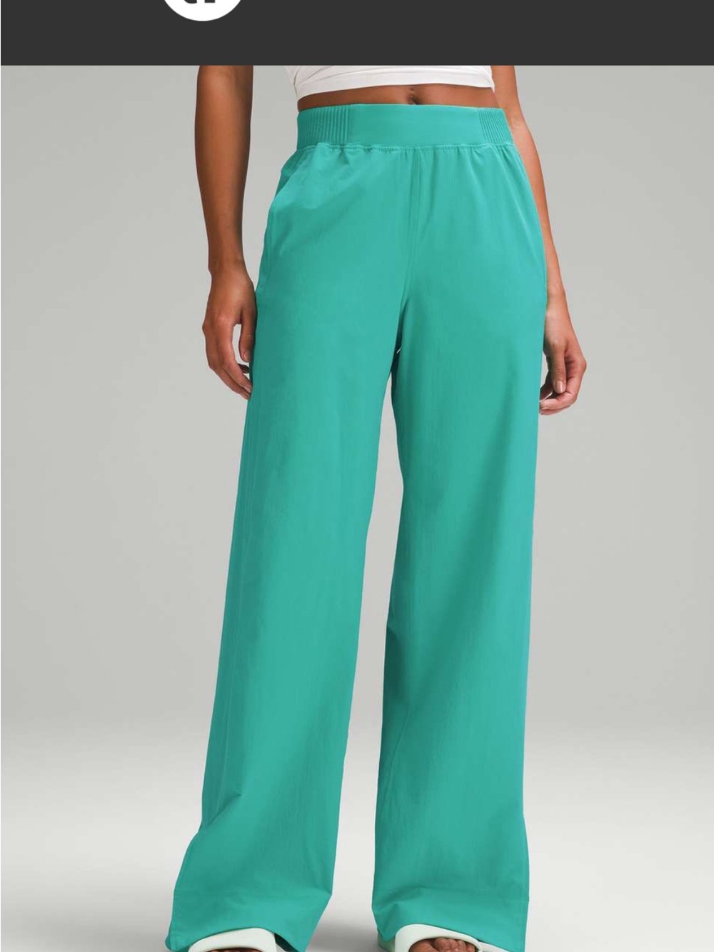 Lululemon Wide-Leg Pull-On Pants in Teal